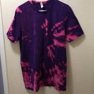 Reverse tie dyed purple t-shirt 2